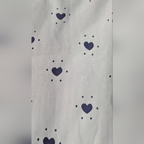 Alice Moon Light Mint Blue Mini Mod Heart Dress Short Sleeve Collar Size S - Picture 8 of 11